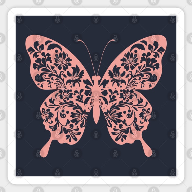 Floral Butterfly – Nature’s Most Delicate Masterpiece Sticker by TuncGK